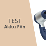 Akku-Föhn Test